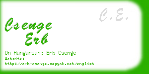 csenge erb business card